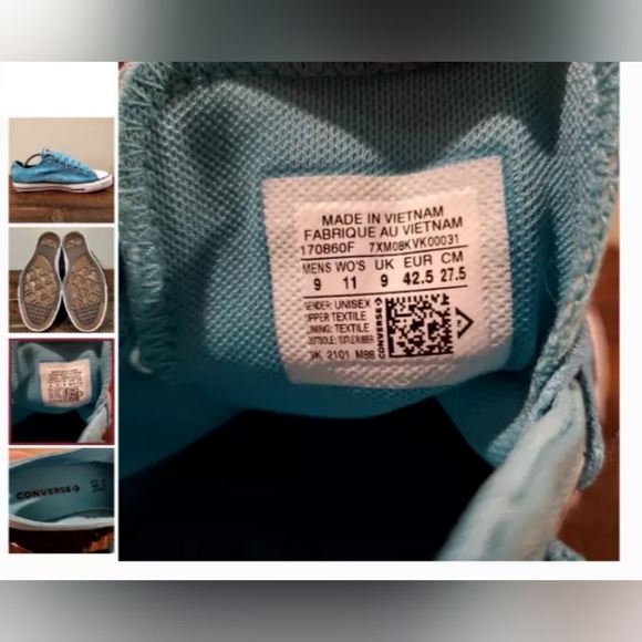 Converse Chuck Taylor Low Top - Harbor Teal Tie Dye - Picture 5 of 11